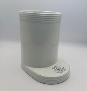 Nora Fleming Utility Crock stripes White H9